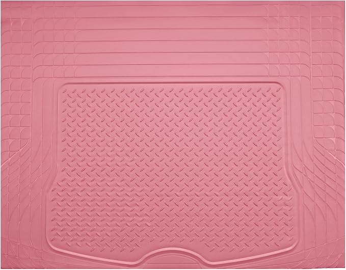 PIC AUTO Heavy Duty Rubber Trunk Cargo Liner Floor Mats, Trimmable to Fit by PICAUTO