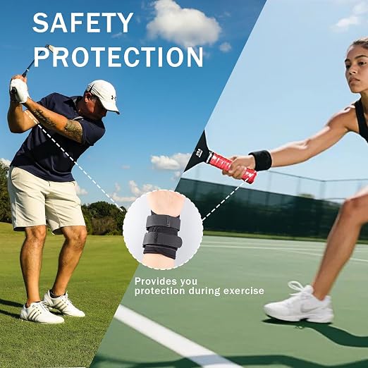 Pickleball & Golf Wrist Brace, Dual Sport Swing Alignment Trainer Neoprene - Image 4