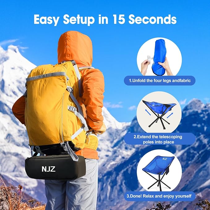 Lightweight Folding Camping Chair — Compact & Portable Design, Easy Setup - Image 4