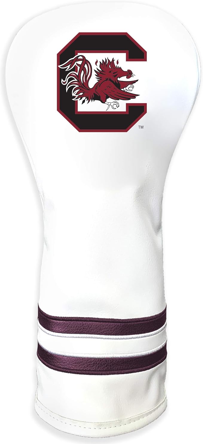 Team Golf NCAA White Vintage Fairway Golf Club Headcover, Form Fitting Design by TeamGolf