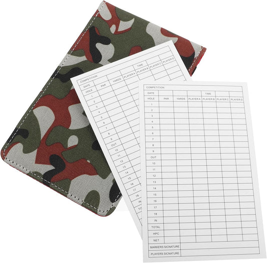 Golf Score Book Professional Scorecard Book Oxford Cloth Cover Golf Log