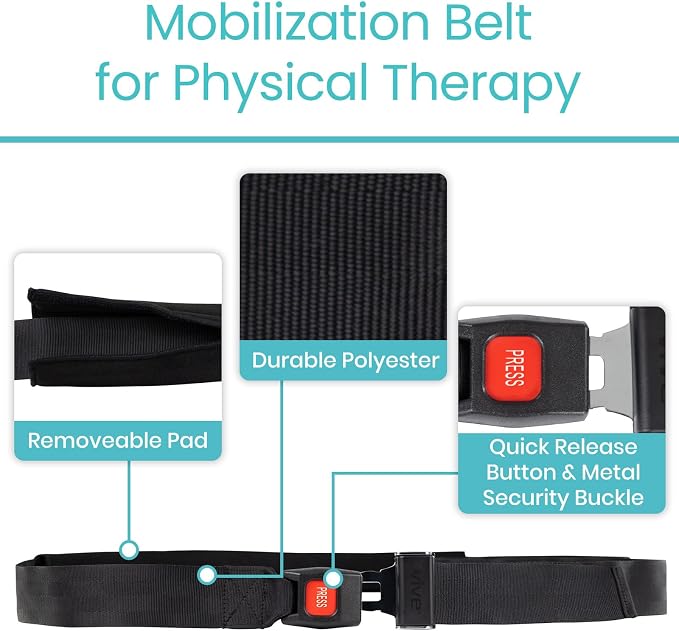 Vive Mobilization Belt for Physical Therapy - Image 3