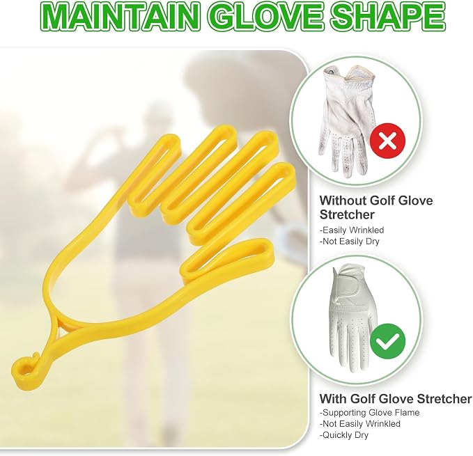 PATIKIL Golf Gloves Stretcher, Plastic Keeper Support Rack Holder Dryer Hanger - Image 4