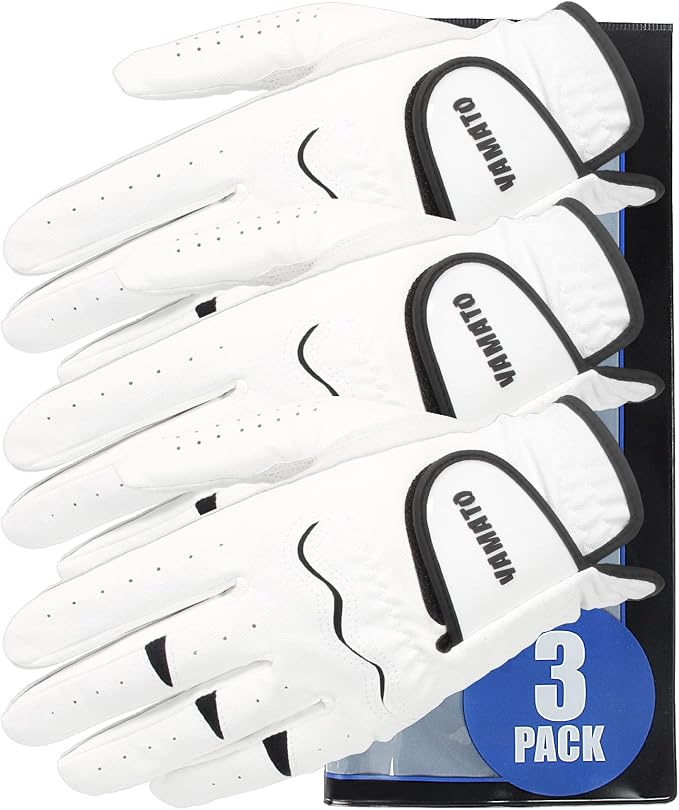 Yamato 3 Pack Men's Golf Gloves by Yamato