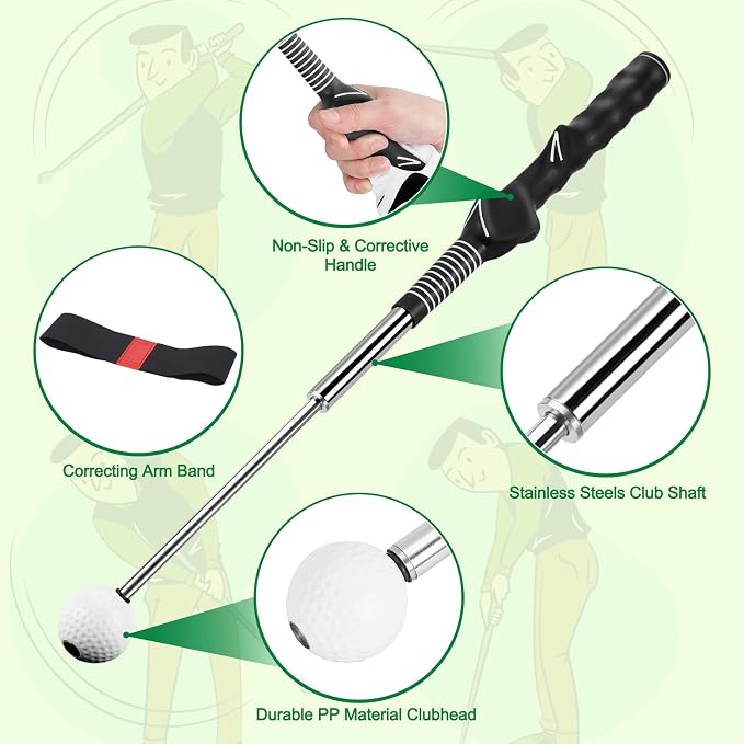 welspo Retractable Golf Swing Trainer Aid - Image 4