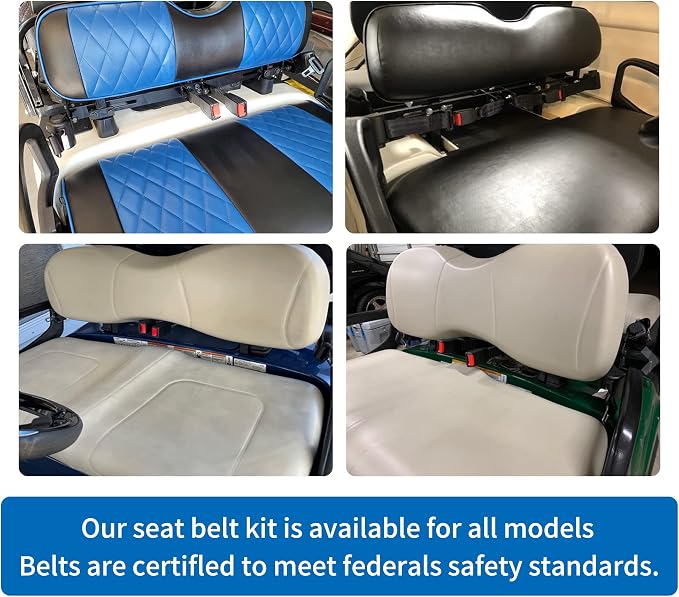 Retractable Golf Cart Seat Belt Bracket Kit - Image 7