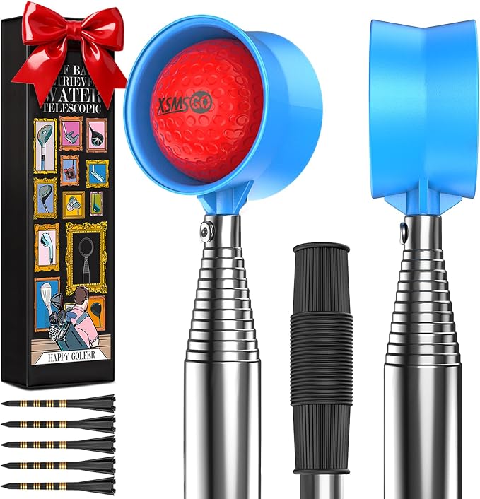 9Ft/12Ft Telescopic Stainless Steel Golf Ball Retriever by XSMSGO
