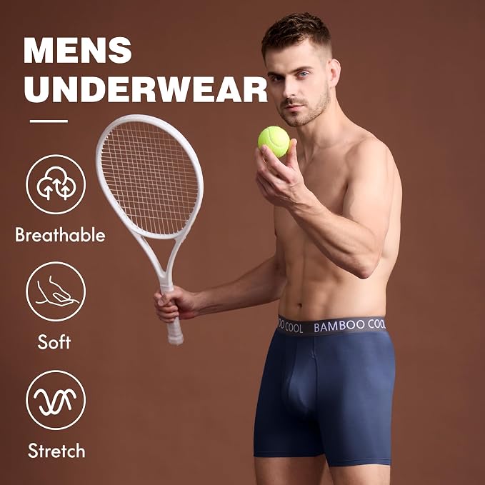 BAMBOO COOL Men's Ultra ComfortSoft Underwear, Moisture Wicking & Breathable No - Image 2