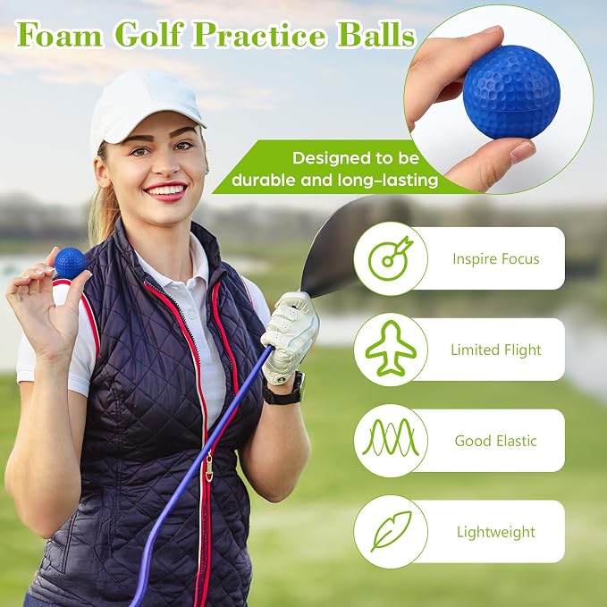 12 Pcs Foam Golf Practice Balls Soft Foam Balls - Image 3
