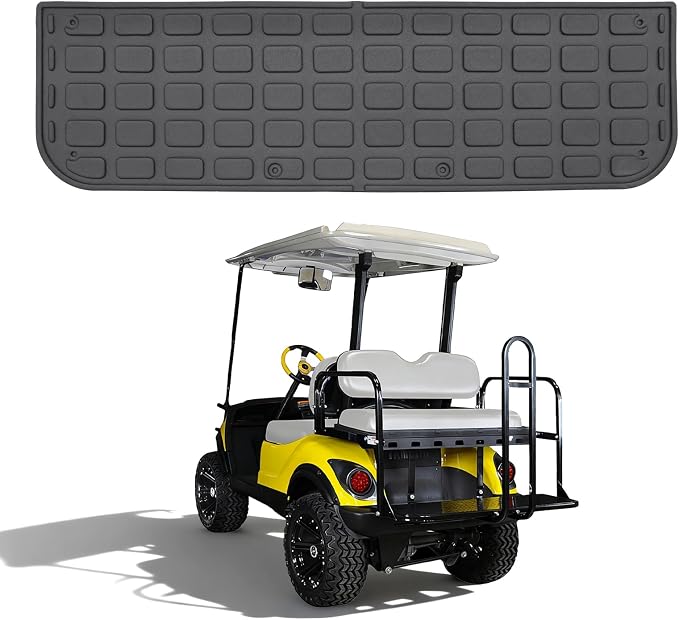 Floor Mats Compatible with GTW Mach1 Golf Cart TPE All Weather Rear Foot by kingnaproducts