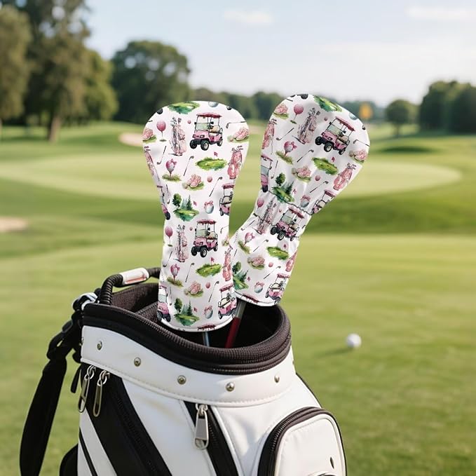 Golf Club Head Covers for Club Protective, Waterproof PU Leather Driver Fairway - Image 5
