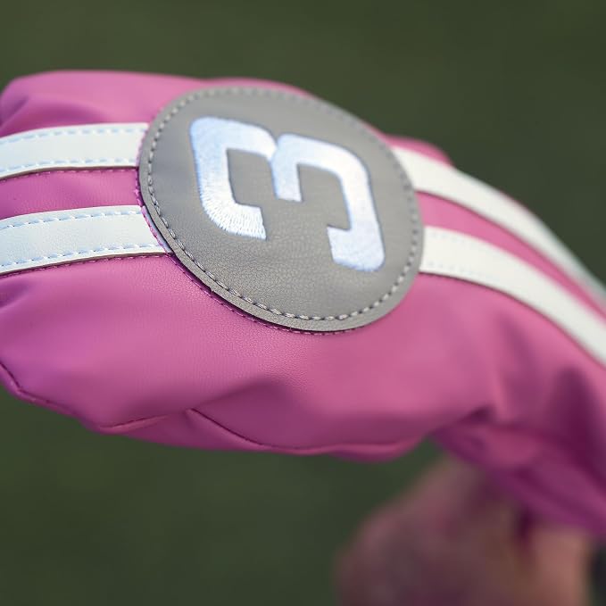 Single Headcover, Easy Slip-On Easy-Off Golf Club Head Cover, Fleece Lined - Image 3