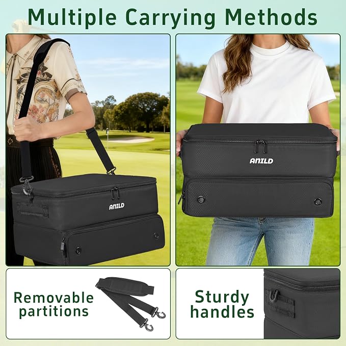 ANILD Golf Trunk Organizer, 2 Layer Golf Storage Case - Image 7