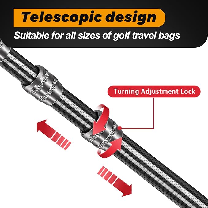 Carbon Fiber Golf Travel Bag Support Pole - Image 5