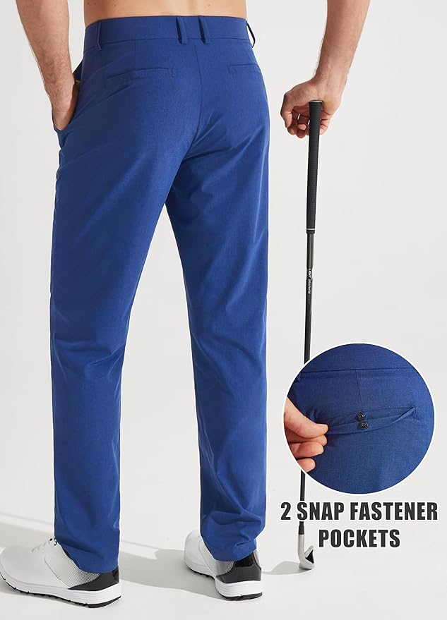 Libin Mens Golf Pants Stretch Work Dress Pants 30"/32"/34" Quick Dry - Image 2