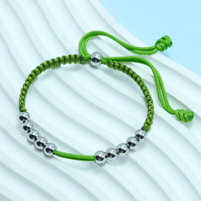 LAMIBEE Golf Stainless Steel 10 Beads Score Counter Bracelet, Golf Stroke Count - Image 2