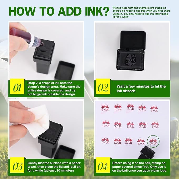 Custom Golf Ball Stamp | Self-Inking Golf Stamp - Image 6