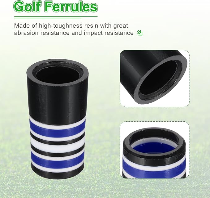 PATIKIL Golf Ferrules Tapered Golf Club Ferrules Multi-Ring Iron Ferrule Rings - Image 3
