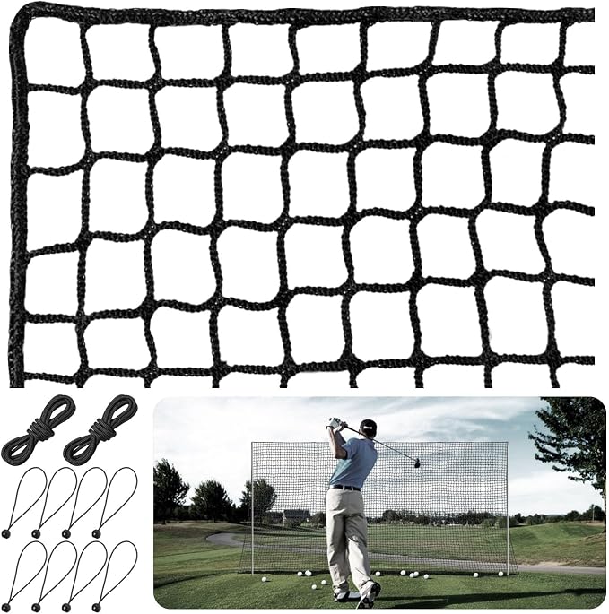 Golf Practice Net, Heavy Duty Nylon Golf Hitting Net, Golf Net Outdoor Indoor by Parslue