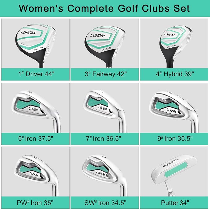 11 Pcs Women's Complete Golf Club Sets Right Hand - Image 3