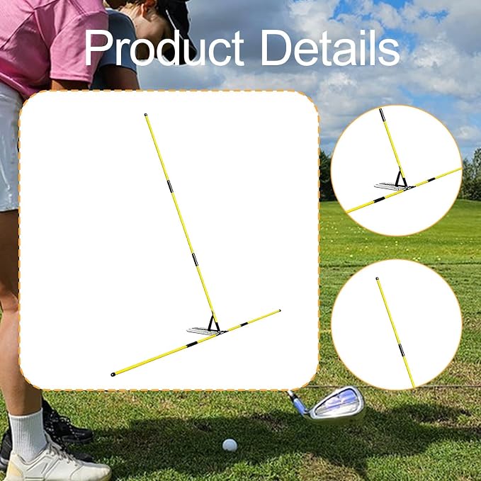 Colaxi Golf Alignment Sticks Holder, Practice Rod Correct Posture Golfer Golf - Image 5