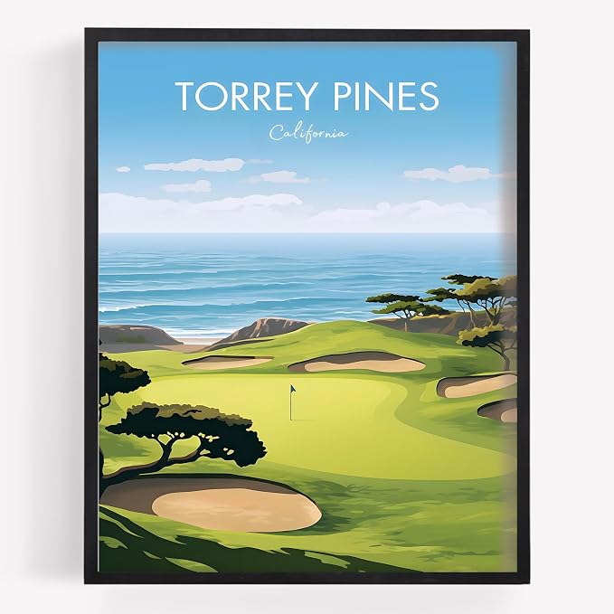 Golf Course Premium Giclee Fine Art Prints by VintBo