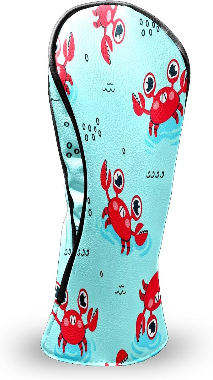 Premium Leather Golf Club Headcovers, Mango Pattern Fits Driver Hybrid Fairway - Image 7