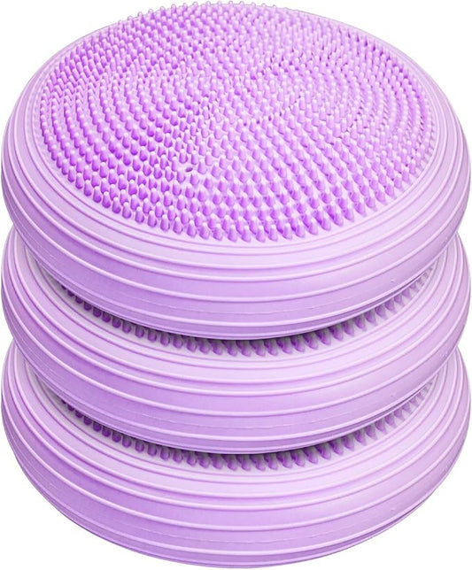 3 Pcs Inflated Wobble Cushion, Wiggle Seat & Balance Pad by Unknown