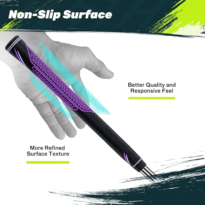 SAPLIZE High-performance Rubber Golf Grips 13 Pack, High Shock Absorption - Image 3