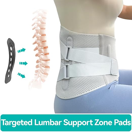 Advanced Back Brace for Lower Back Pain Relief, Fully Adjustable, Breathable - Image 6
