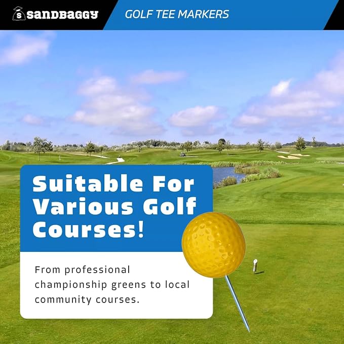 Sandbaggy Plastic Tee Markers for Golf Course - Image 3
