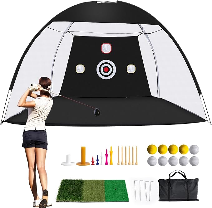 Golf Net, 10 x 7ft Backyard Practice net, Golf Hitting, Driving Net by G2GO2GETHER
