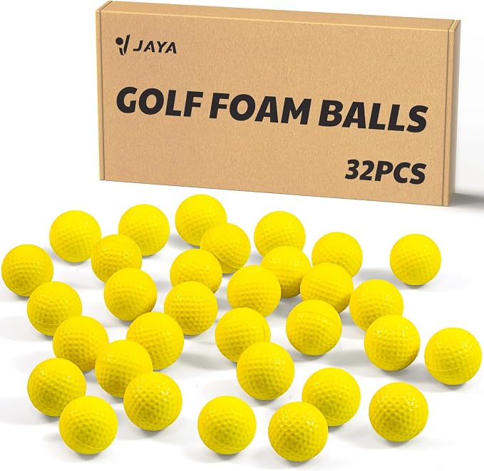 JAYA 24 Pack Foam Golf Practice Balls, Realistic Feel and Limited Flight by JAYASPORTS