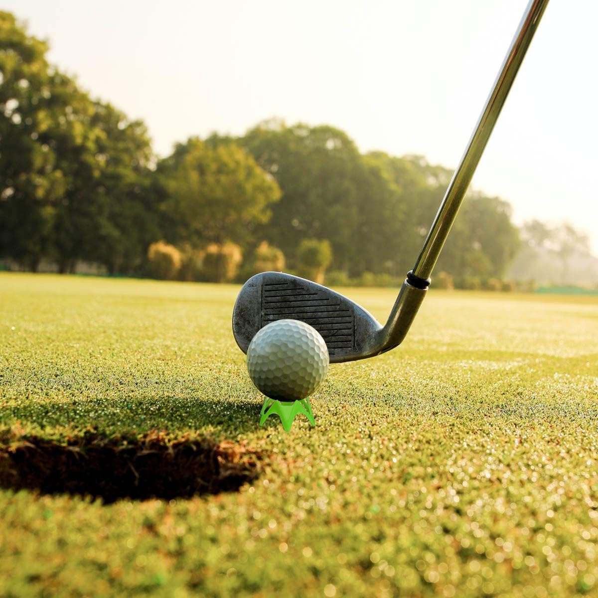 12Pcs Golf Simulator Tees ，Plastic Golf Mat Tees Tools for Outdoor Indoor Winter Turf and Driving Range Home Training Golf Tees