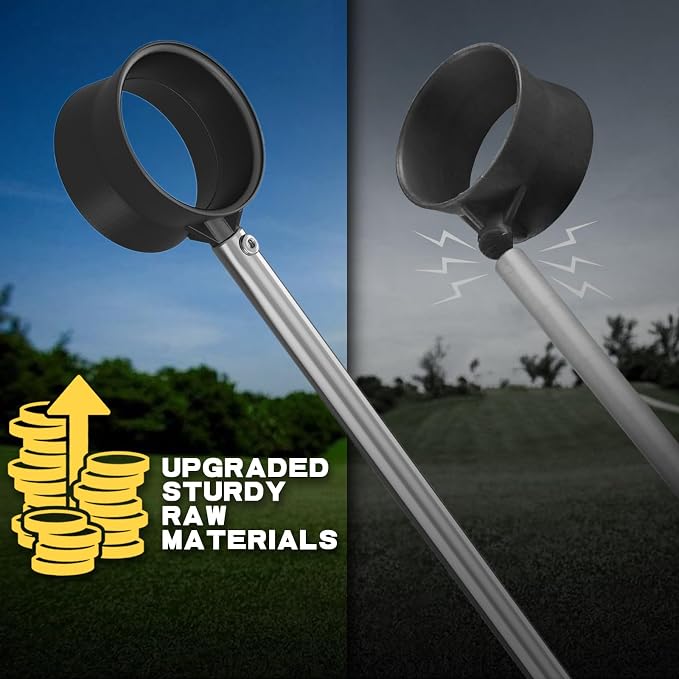 Golf Ball Retriever Telescopic for Water, 12Ft/9Ft Two-Sided Golf Ball Grabber - Image 3