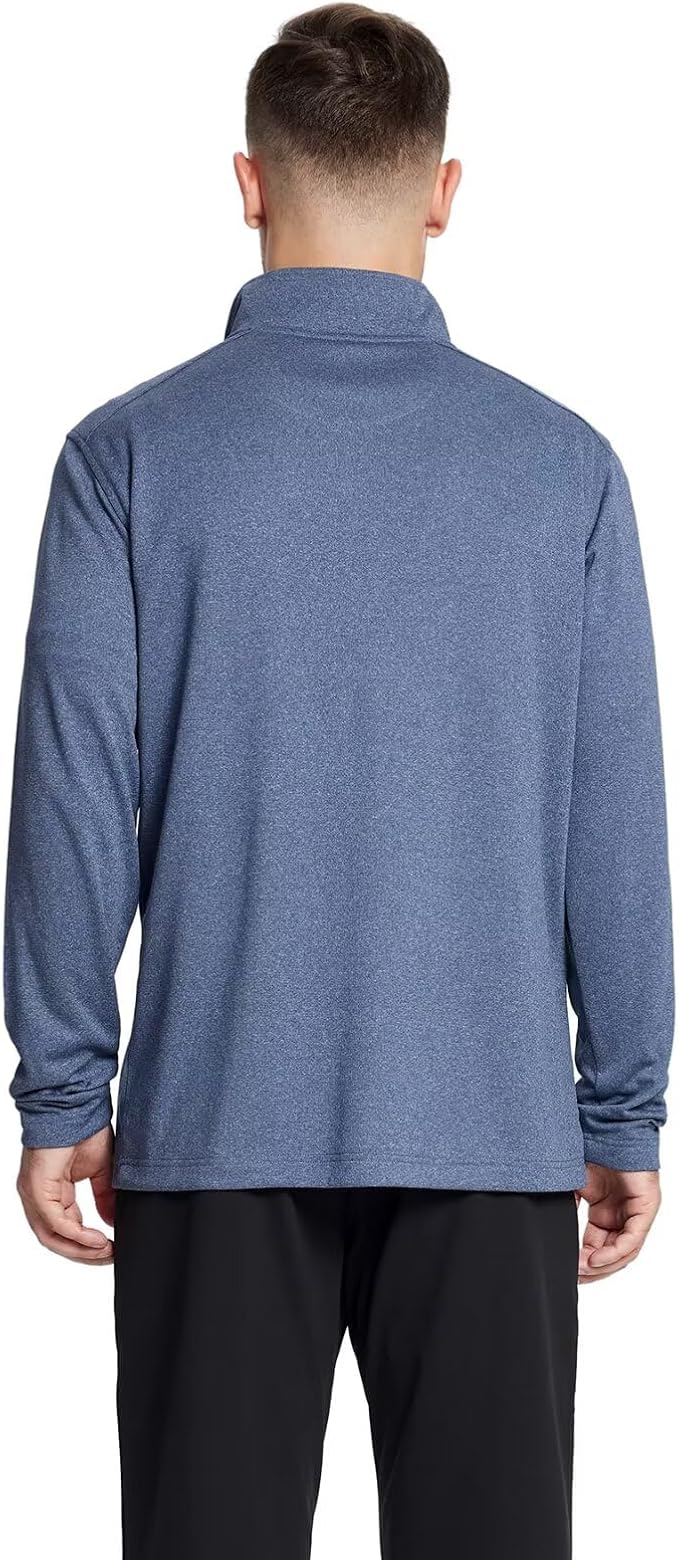 M MAELREG Quarter Zip Golf Pullover Men Dry Fit Long Sleeve Performance Wicking - Image 3