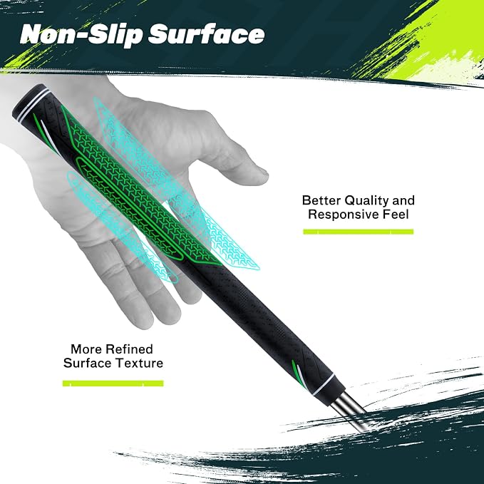 SAPLIZE High-performance Rubber Golf Grips 13 Pack, High Shock Absorption - Image 3