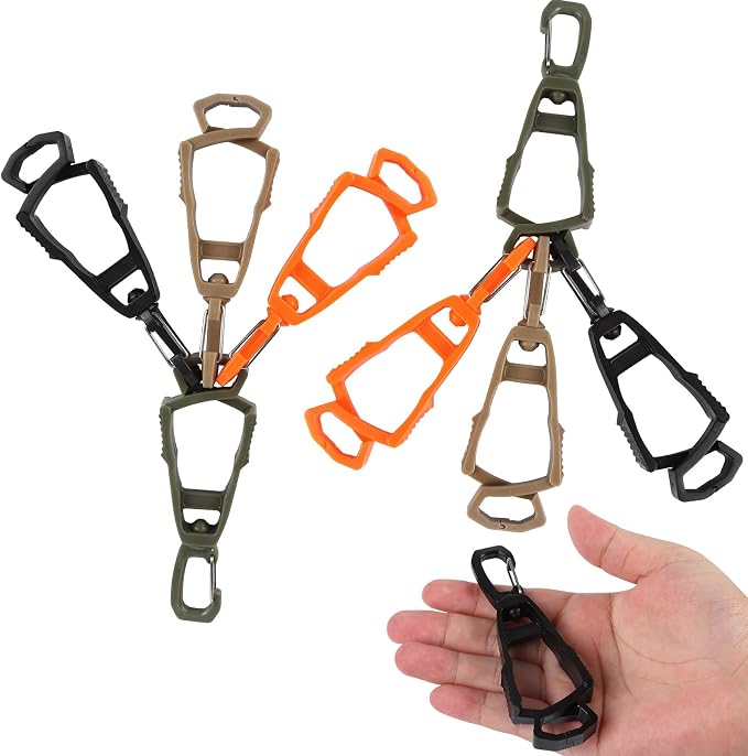 8 Pcs Glove Holder Clip Set, Work Safety Glove Holder Clip, Heavy-Duty Grip by RJLCTH
