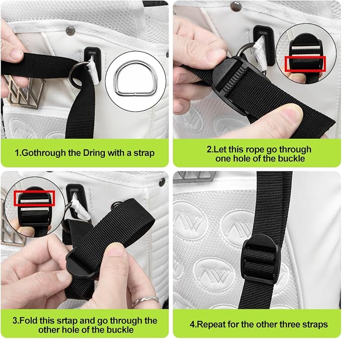 Golf Bag Straps Replacement Golf Adjustable Waterproof Star Golf Bag Backpack - Image 2