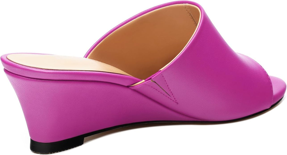 Wedge Sandals for Women Open Toe Wedge Heels Womens Matte High Heel Sandal - Image 5
