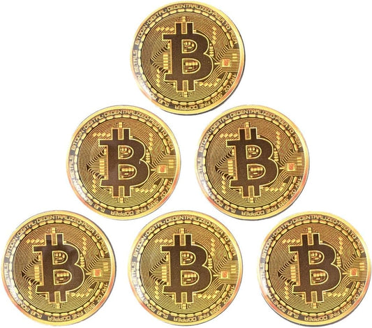 Bitcoin Golf Ball Markers Value Pack - Works with Most Hat Magnetic Clips and Divot Repair Tools Men and Women Golf Gift Accessories Funny Ball Mark Bulk Lot