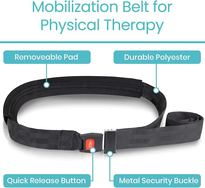 Vive Mobilization Belt for Physical Therapy - Image 2