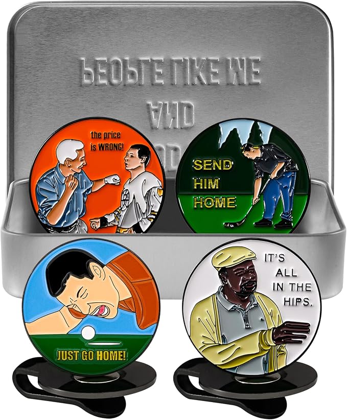 Golf Ball Markers Gift Set by SPORTYBUFF