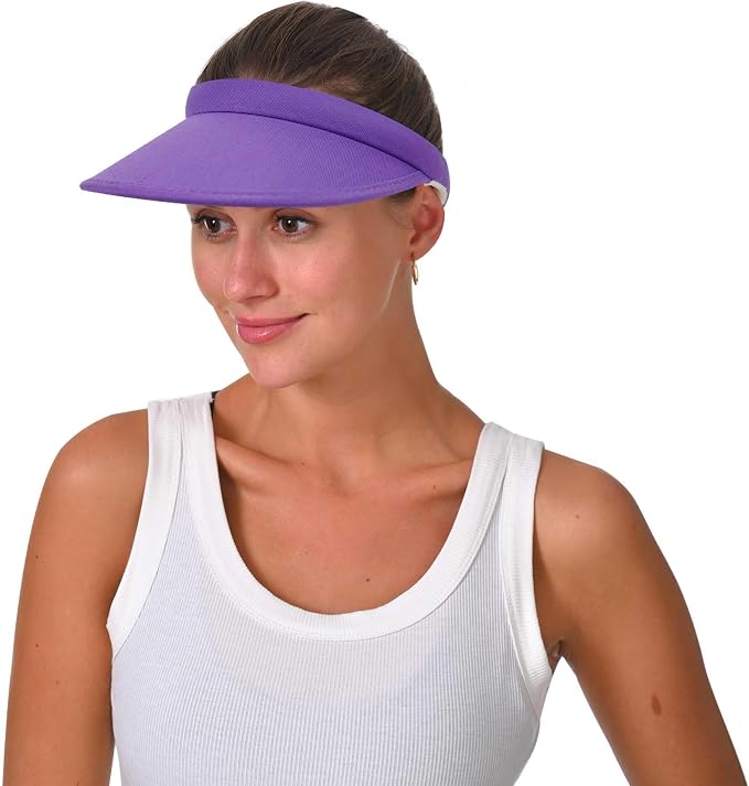 2 Pack Sun Visor Hats Women Men Clip On Wide Brim Visors Hat Outdoor Sports - Image 6
