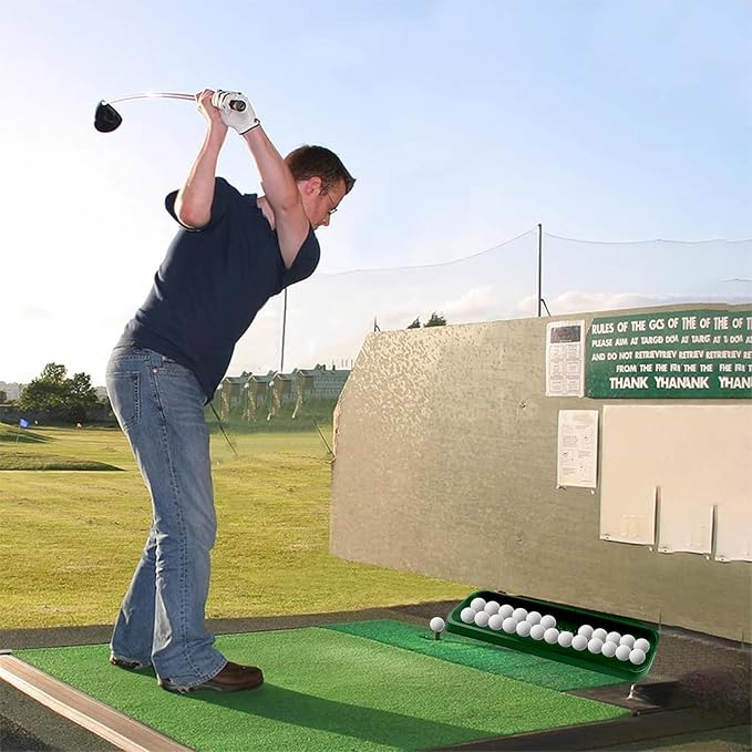 Golf Ball Tray, Dark Green | 100-Ball Capacity | Heavy-Duty High-Impact Plastic - Image 7