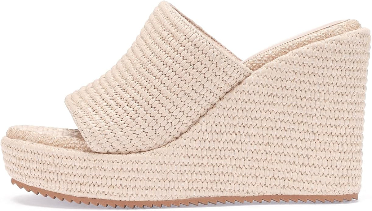 VICKI·VICKI Wedges for Women Platform Sandals Wedge Heels for Sandals - Image 2