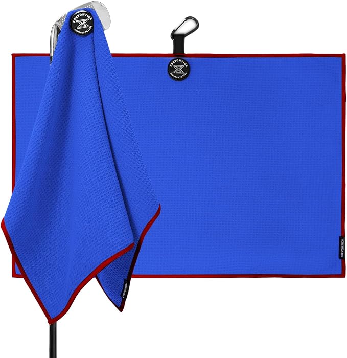 Magnetic Golf Towel with Clip and Cleaning Pocket -Ideal by Frevontica