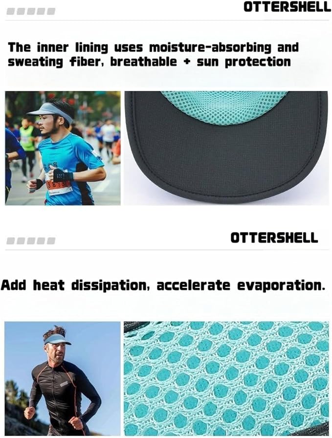 Sports Sun Visor, Baseball Hat Breathable Mesh. Adjustable Athletic Visor - Image 5