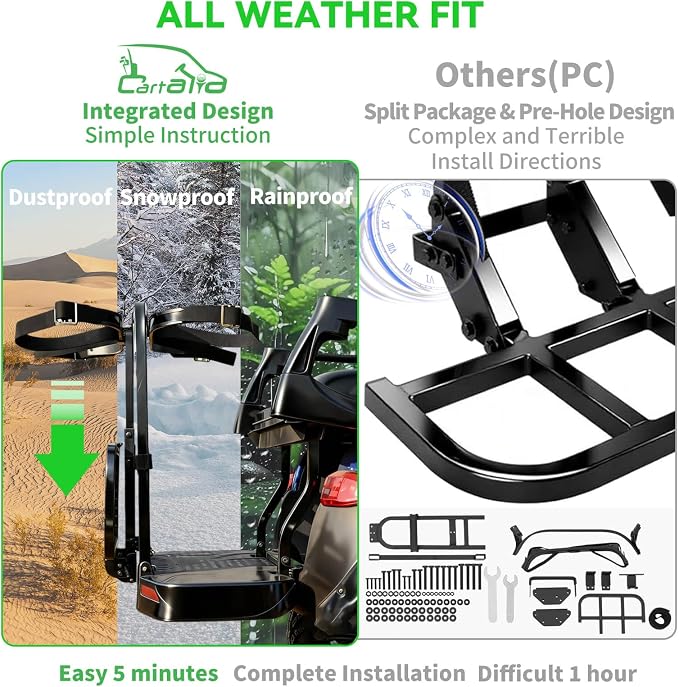 Golf Cart Bag Holder Bracket Upgraded Metal Attachment - Image 8