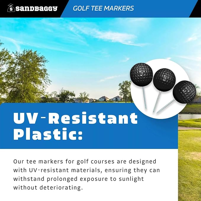 Sandbaggy Plastic Tee Markers for Golf Course - Image 4